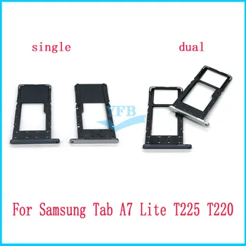 Для Samsung Galaxy Tab A7 Lite T225 T220 Держатель лотка для SIM-карты Слот для Micro SD разъем адаптера Запасные части