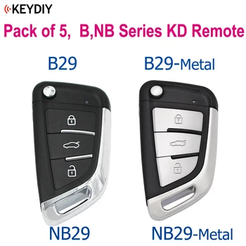 KEYDIY KD B Серия NB B29 B29-Металлический NB29 NB29-Металлический Универсальный Дистанционный Автомобильный Ключ для KD900 KD-MAX URG200 KD-X2 5 шт.