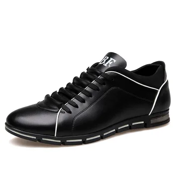 Модная мужская обувь из натуральной кожи большого размера, Высококачественная мужская повседневная обувь, Брендовая обувь для мужчин