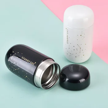 Новая креативная Мини-симпатичная изолирующая карманная чашка для воды со Звездным небом, Персонализированная Портативная Изолирующая чашка, вакуумная чашка из нержавеющей стали