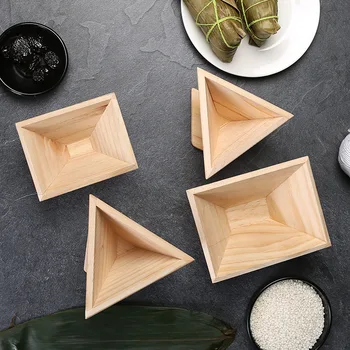 Деревянная форма для клецек с клейким рисом, антипригарная нетоксичная форма треугольной формы Оборудование для кухонных машин Кухонные принадлежности Инструменты оптом