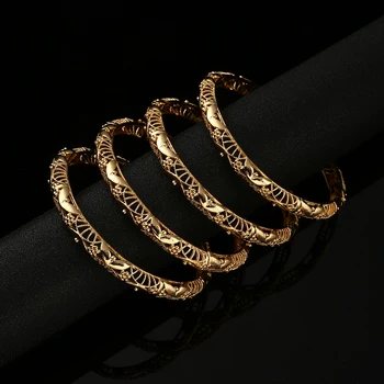 Браслеты из Эфиопского золота для женщин, Ювелирные изделия из Дубая, Африканские Глянцевые Браслеты, Свадебная цепочка для рук