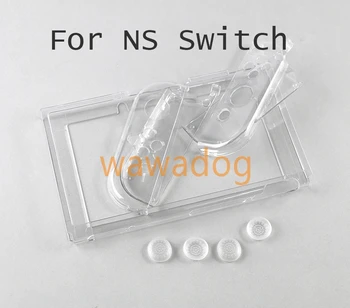 10 комплектов Прозрачного Кристально Чистого Жесткого Чехла Защитная Крышка Для Консоли Nintend Switch NS Joy-Con Handle Grip Игровая Консоль