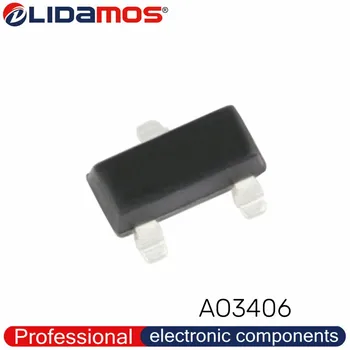 3000ШТ AO3406 30V 3.6A A6 MOSFET N-канальный SOT23 Новый LIDAMOS Сделано в Китае высокое качество и оригинал