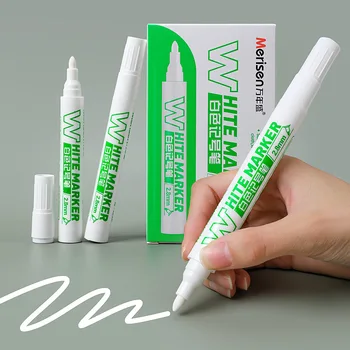 Белый маркер 3 мм Водостойкая ручка для рисования шин, маркер для рисования граффити по камню, ткани, дереву, художественные принадлежности