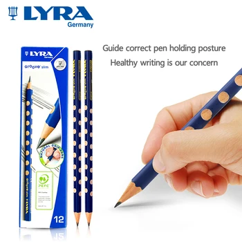 Немецкая ручка LYRA для правильного удержания позы Специальный карандаш HB/ 2B/2H с треугольным стержнем для письма учеников и детей