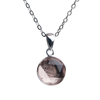 Лучшее натуральное ожерелье с подвеской из Гибонского железного метеорита для женщины и мужчины, Розовое золото, Звезда Давида, Молдавит, Серебряная цепочка 925 пробы, ювелирные изделия AAAAA